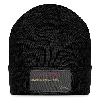 AWWOOO - Patch Beanie - black - Front