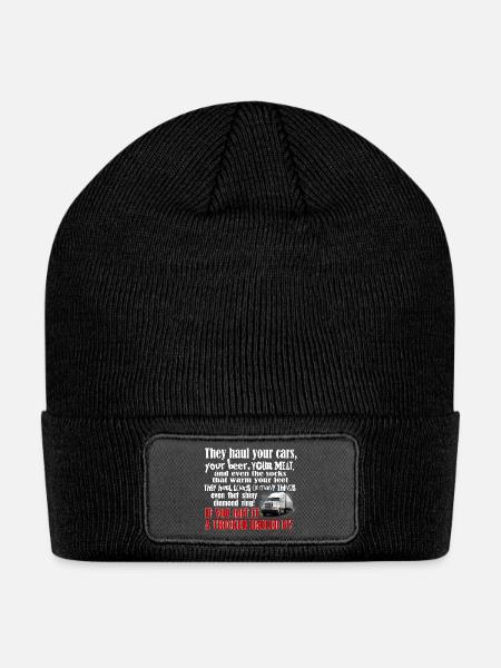 Trucker Hauled It - Patch Beanie - black