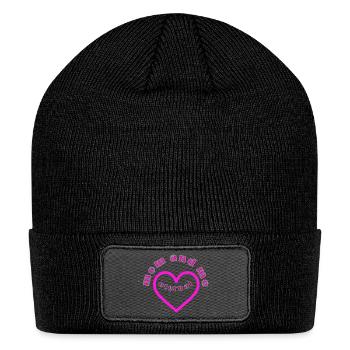 mom and me,love - Patch Beanie - black - Front