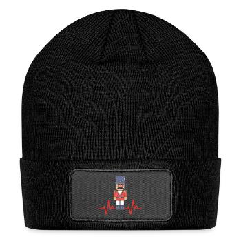 Heartbeat Nutcracker Ballet Toy Soldier - Patch Beanie - black - Front