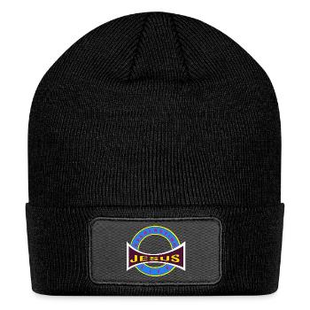 Jesus Everlasting Life - Patch Beanie - black - Front