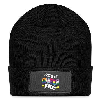Protect Queer Kids - Patch Beanie - black - Front