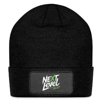 Next Level With Me - Patch Beanie - black - Front