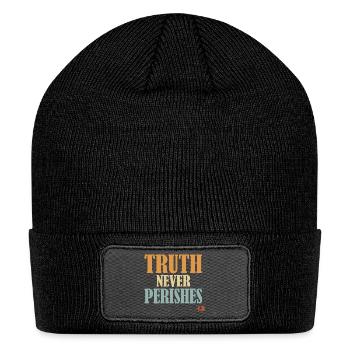Truth Never Perishes Tee - Patch Beanie - black - Front