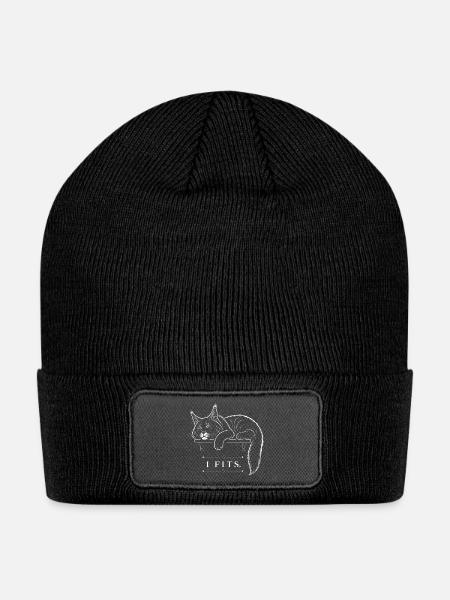 MaineCoon – I Fits - Patch Beanie - black