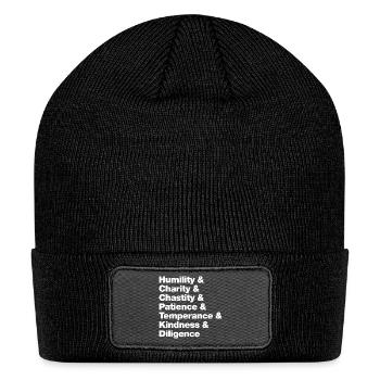 Seven virtues (dark) - Patch Beanie - black - Front