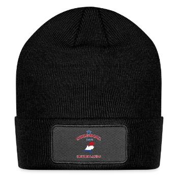 Netherlands original 100% flag design - Patch Beanie - black - Front