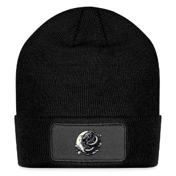 Mystical Dragon Silhouette - Patch Beanie - black - Front