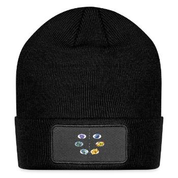 PURE BEAUTY - Patch Beanie - black - Front