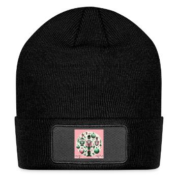 Pastel Nutcracker Holiday Medley - Patch Beanie - black - Front