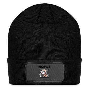 Sassy Puppy - NOPE! - Patch Beanie - black - Front