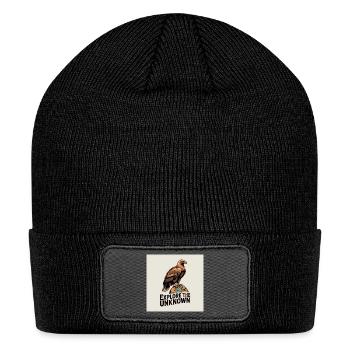 Eagle on Globe Explore the Unknown - Patch Beanie - black - Front