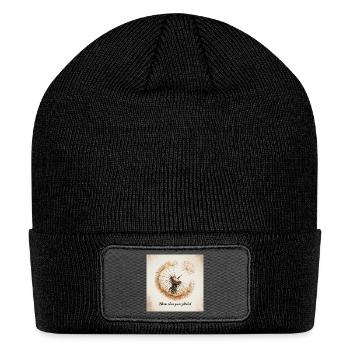 Bloom Where You're Planted Dandelion - Patch Beanie - black - Front