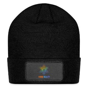 I Bend Reality Geometric Cube - Patch Beanie - black - Front