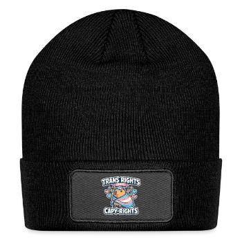 Trans Rights Are Capybara Rights Equality - Patch Beanie - black - Front