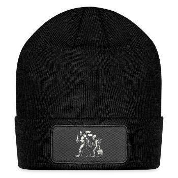 Cryptid Nightcap: Bigfoot & Alien Bond - Patch Beanie - black - Front