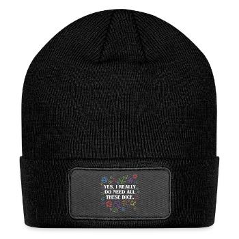 I Need All These Dice - Patch Beanie - black - Front
