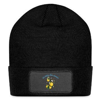 La Dolce Far Niente Lemon Motif - Patch Beanie - black - Front