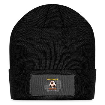 Football No Fair Graphic T-Shirt | Bold Soccer Fan - Patch Beanie - black - Front