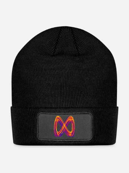 Infinite Light Loops – Strange Attractor - Patch Beanie - black