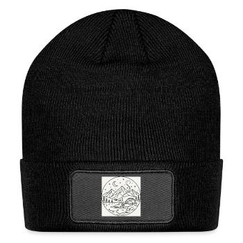 Lunar Mountain Camp Circle - Patch Beanie - black - Front