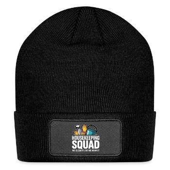 Housekeeping Squad: Clean It Like We Mean It - Patch Beanie - black - Front