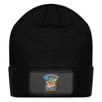Housekeeping Squad: Clean It Like We Mean It - Patch Beanie - black - Front