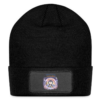 Wellness includes sensory safety. 💛 - Patch Beanie - black - Front