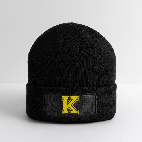 Letter k – Capital Athletic Alphabet Monogram - Patch Beanie