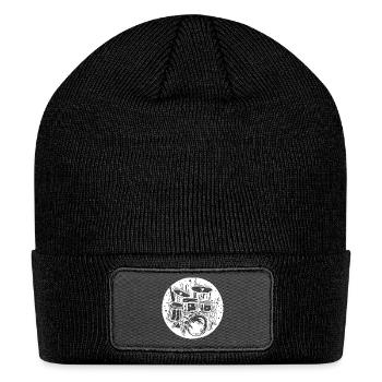 Drum Kit Drawing - Patch Beanie - black - Front