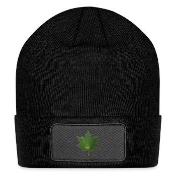 MAPLE LEAF - Patch Beanie - black - Front