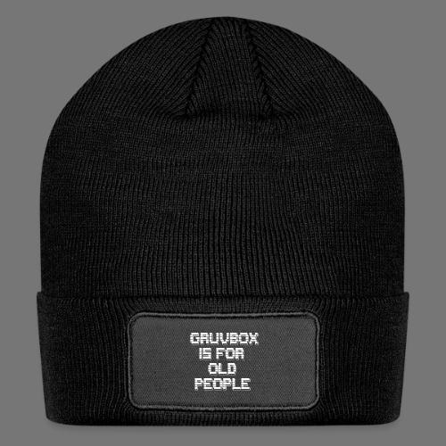 Gruvbox Old People ASCII - Patch Beanie