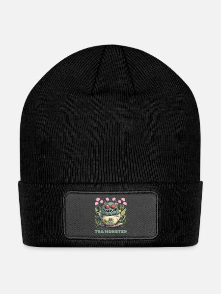 Tea Monster - Patch Beanie - black
