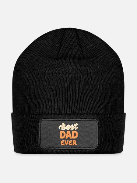 Best Dad Ever - Patch Beanie - black