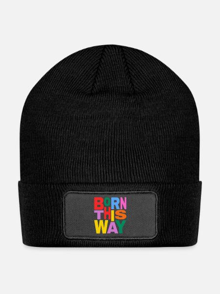 Born This Way Fun - Patch Beanie - black