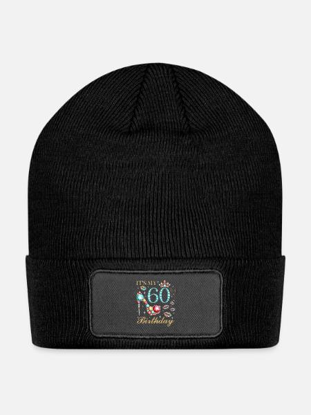 Its My 60Th Birthday 60 Years Old Birthday Queen - Patch Beanie - black
