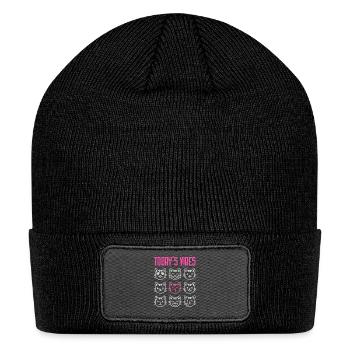 Today's Vibe: Pure Joy - Patch Beanie - black - Front