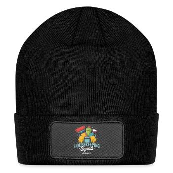 Housekeeping Squad: Clean It Like We Mean It - Patch Beanie - black - Front