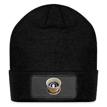Janome-choko sake cup - Patch Beanie - black - Front