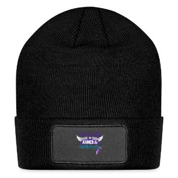 Spiritually Armed & Slightly Sarcastic - Patch Beanie - black - Front