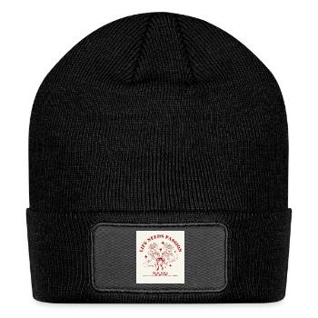 Life Needs Passion Roses - Patch Beanie - black - Front