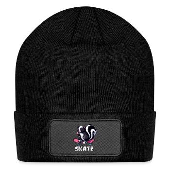 Skunk Skateboarder - Patch Beanie - black - Front