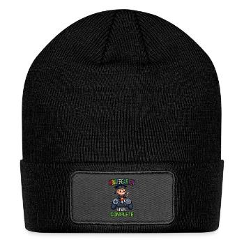 Kindergarten Level Complete - Patch Beanie - black - Front