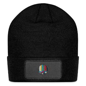 Retro Screen Vibes - Patch Beanie - black - Front