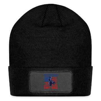 Dirt Bike Biking BMX - Patch Beanie - black - Front