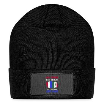 Half French Half Mexican - Patch Beanie - black - Front
