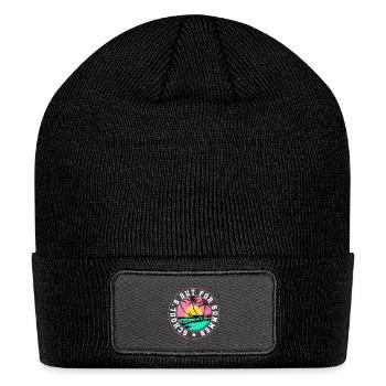 School's Out for Summer Coconut Tree School - Patch Beanie - black - Front