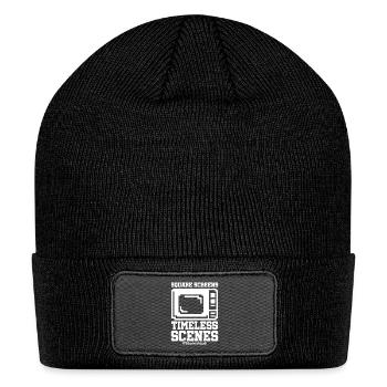 Square Screens Timeless Scenes Old Television - Patch Beanie - black - Front