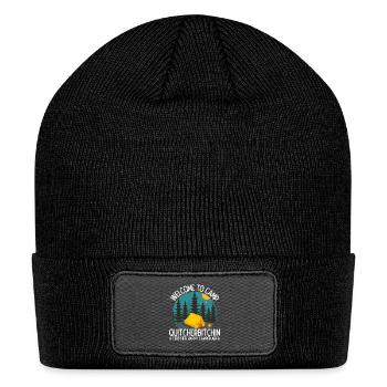 Hiking Camping - Welcome to Camp Quitcherbitchin - Patch Beanie - black - Front