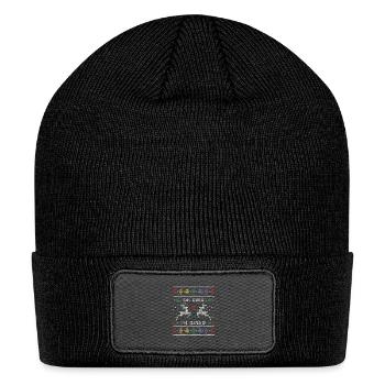 Queer ugly Christmas sweater - Patch Beanie - black - Front
